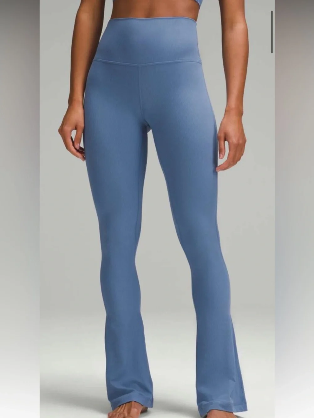 Lululemon Align High-Rise Ribbed Mini-Flare Pant *Regular Oasis Blue Size 4 NWOT